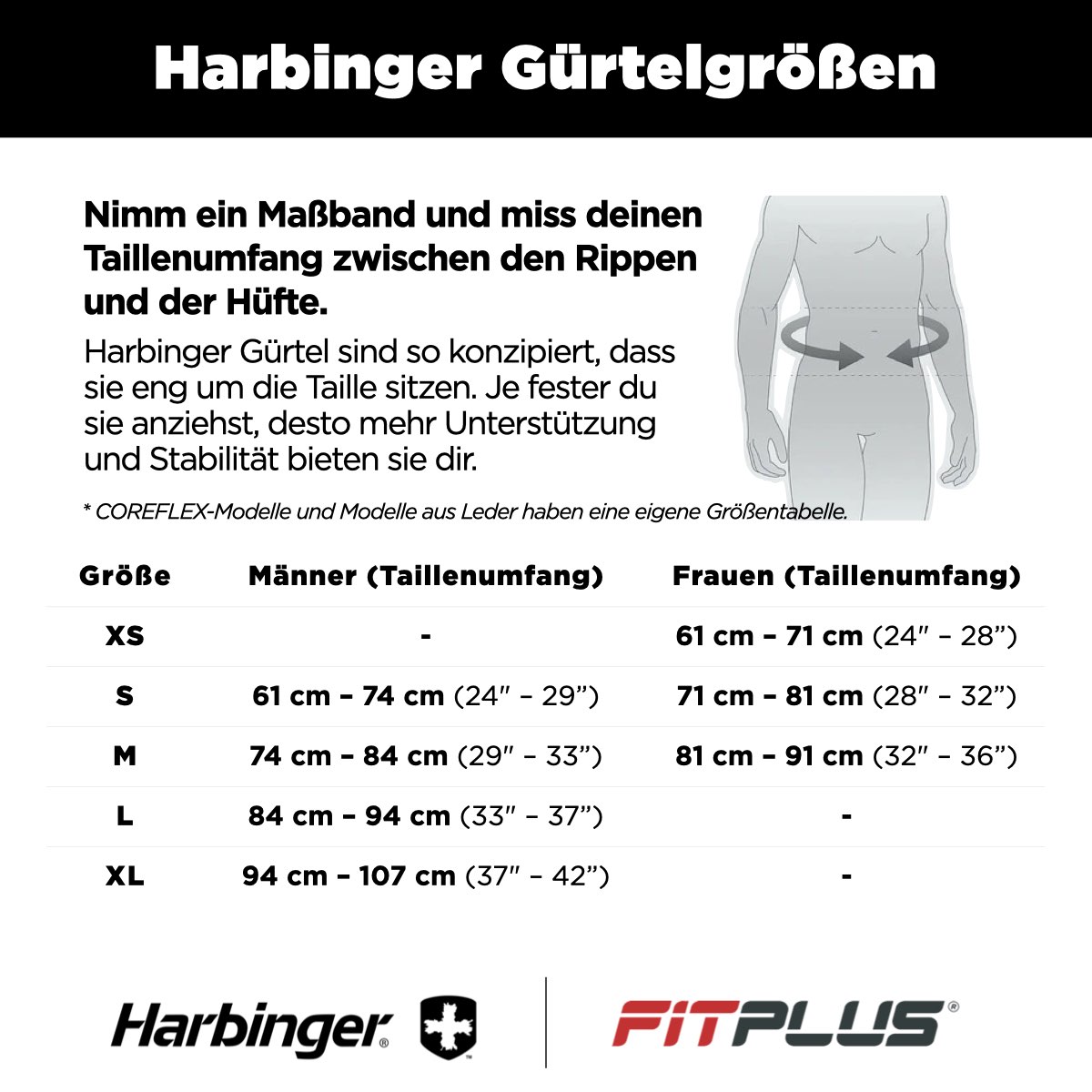 Harbinger Gürtel Größe 1